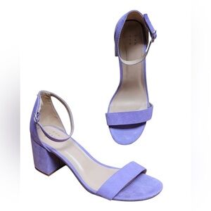 Women’s Michaela Mid Block Heel Pump Sandals Purple - A New Day 8.5
